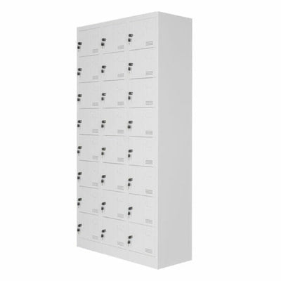 LOCKER OFIK 1108 | Locker para Oficina | 24 Puertas | Metalico | MC Blanco | Interior - 1108 - OFIK - NOGAL BEAT - Mobiliario