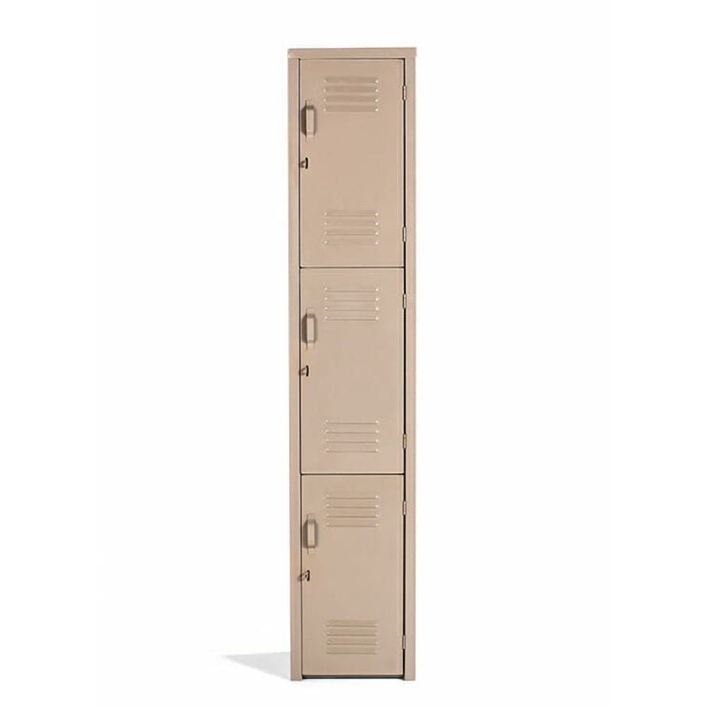 LOCKER OFIK 314 | Locker para Empresa | 3 Puertas | Lamina Acero Rolada | Interior - 314 - OFIK - NOGAL BEAT - Mobiliario