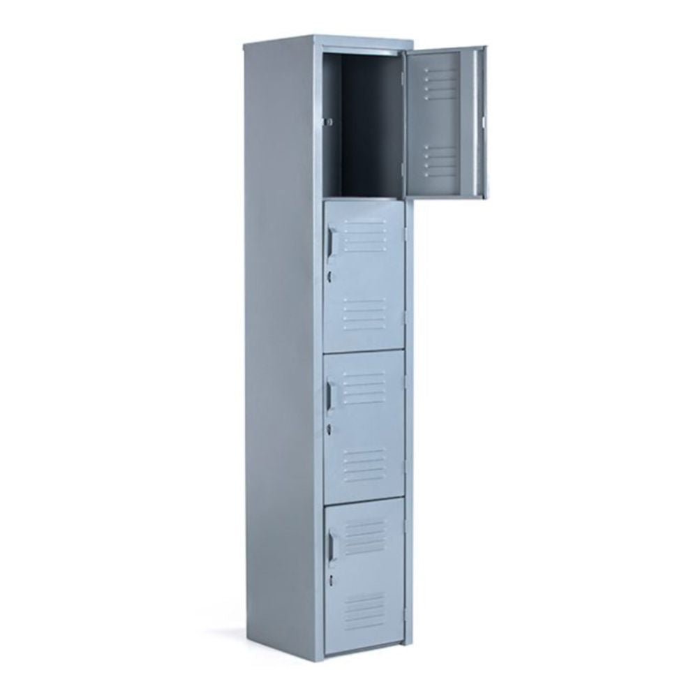 LOCKER OFIK 315 | Locker para Empresa | 4 Puertas | Lamina Acero Rolada | Interior - 315 - OFIK - NOGAL BEAT - Mobiliario