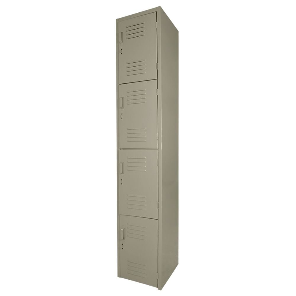 LOCKER OFIK 315 | Locker para Empresa | 4 Puertas | Lamina Acero Rolada | Interior - 315 - OFIK - NOGAL BEAT - Mobiliario