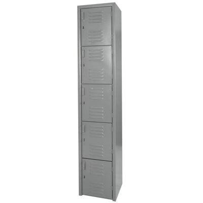 LOCKER OFIK 316 | Locker para Empresa | 5 Puertas | Lamina Acero Rolada | Interior - 316 - OFIK - NOGAL BEAT - Mobiliario