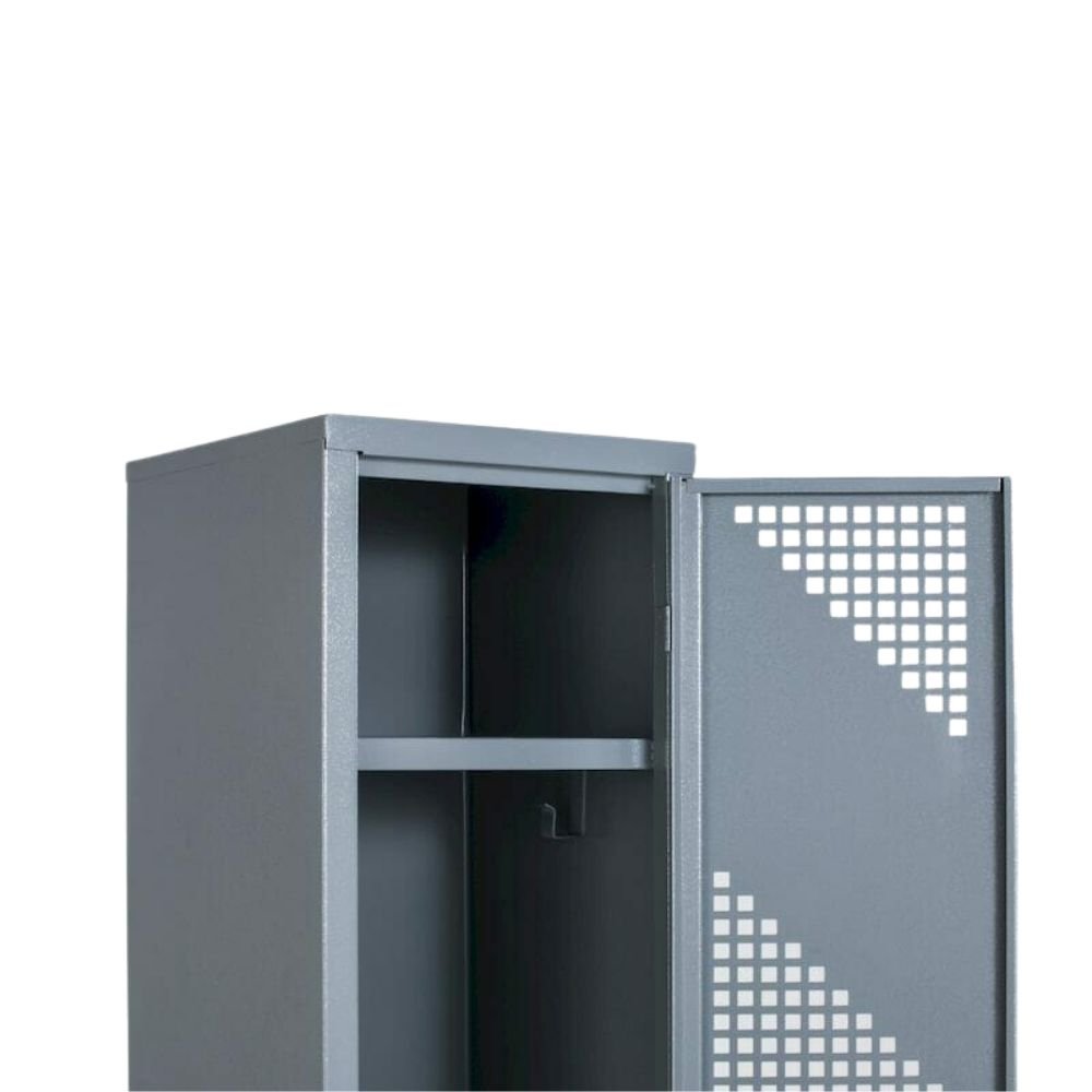 LOCKER OFIK 317 | Locker para Empresa | 1 Puerta | Perforado | Interior - 317 - OFIK - NOGAL BEAT - Mobiliario