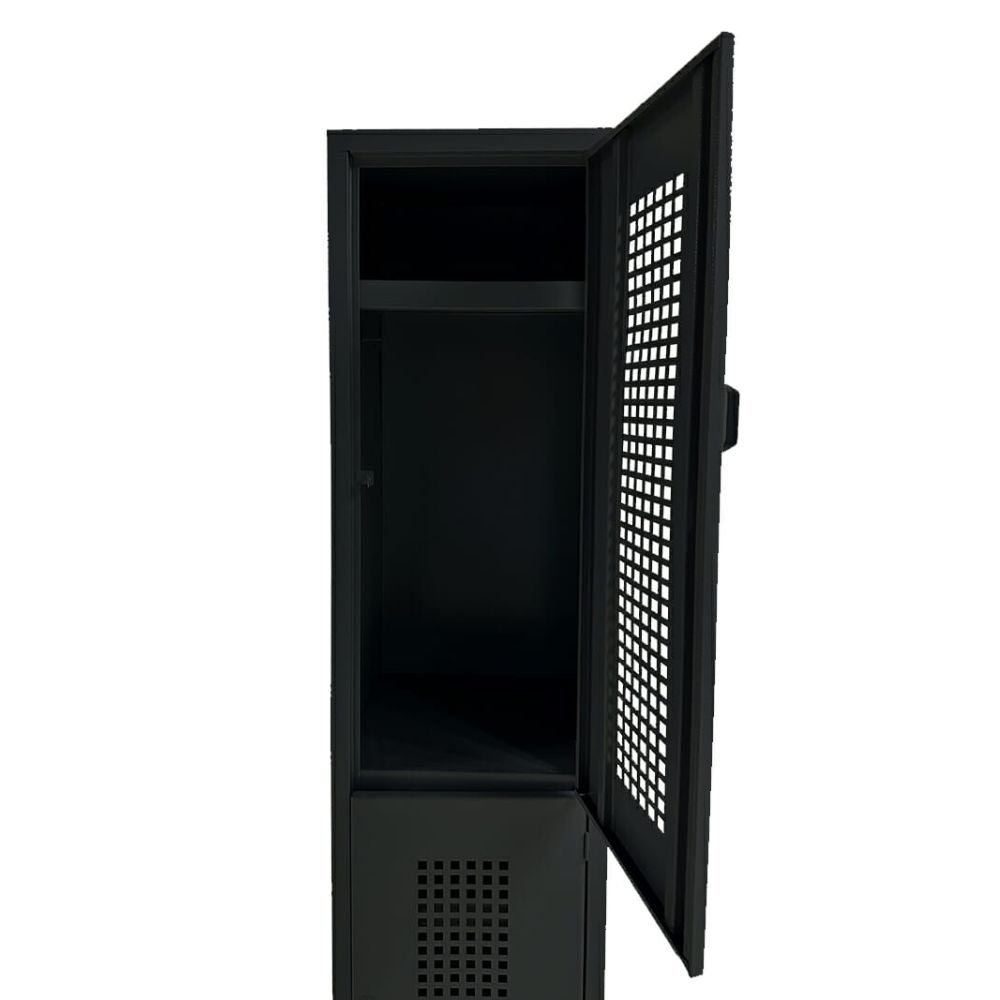 LOCKER OFIK 318 | Locker para Empresa | 2 Puertas | Perforado | Interior - 318 - OFIK - NOGAL BEAT - Mobiliario