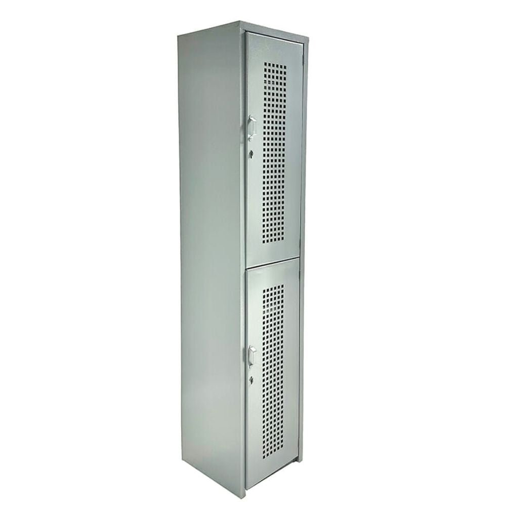 LOCKER OFIK 318 | Locker para Empresa | 2 Puertas | Perforado | Interior - 318 - OFIK - NOGAL BEAT - Mobiliario