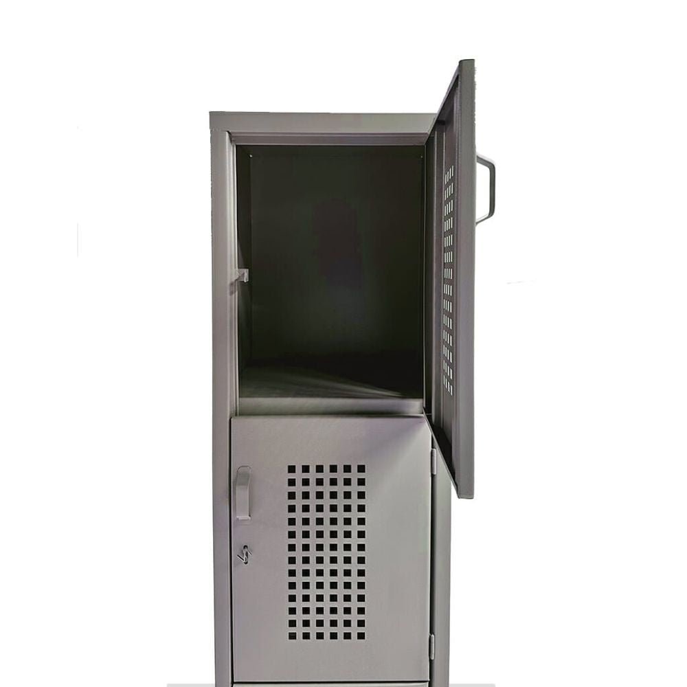 LOCKER OFIK 320 | Locker para Empresa | 4 Puertas | Perforado | Interior - 320 - OFIK - NOGAL BEAT - Mobiliario