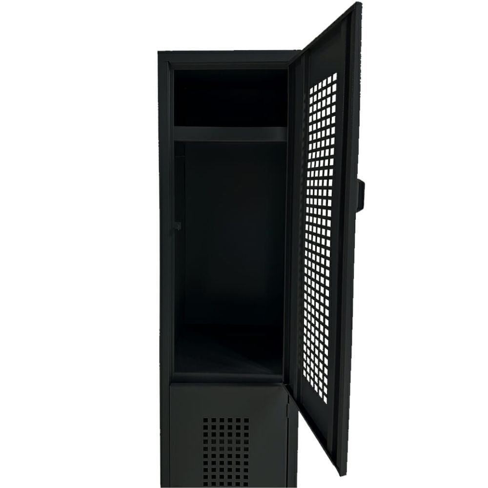 LOCKER OFIK 323 | Locker para Empresa | 2 Puertas | Perforado | Interior - OFK 323 - OFIK - NOGAL BEAT - Mobiliario