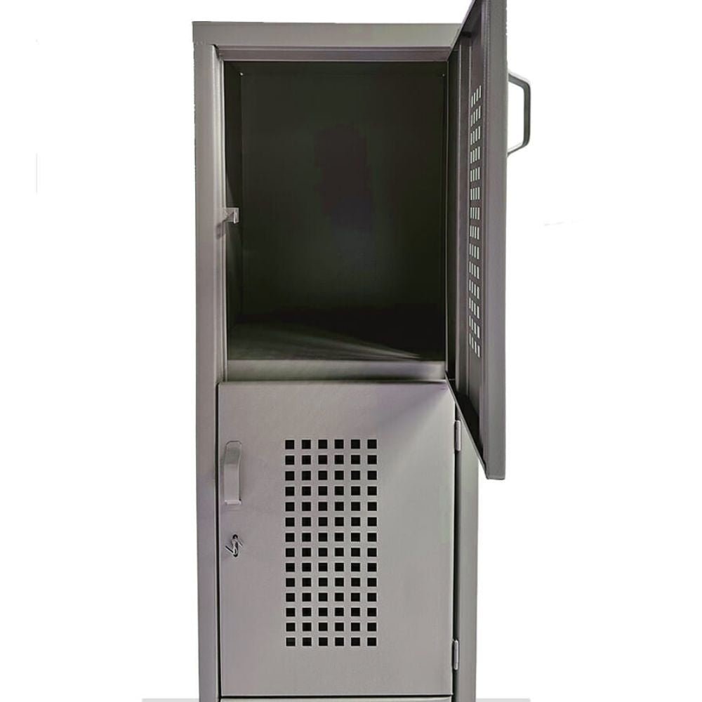 LOCKER OFIK 325 | Locker para Empresa | 4 Puertas | Perforado | Interior - 325 - OFIK - NOGAL BEAT - Mobiliario