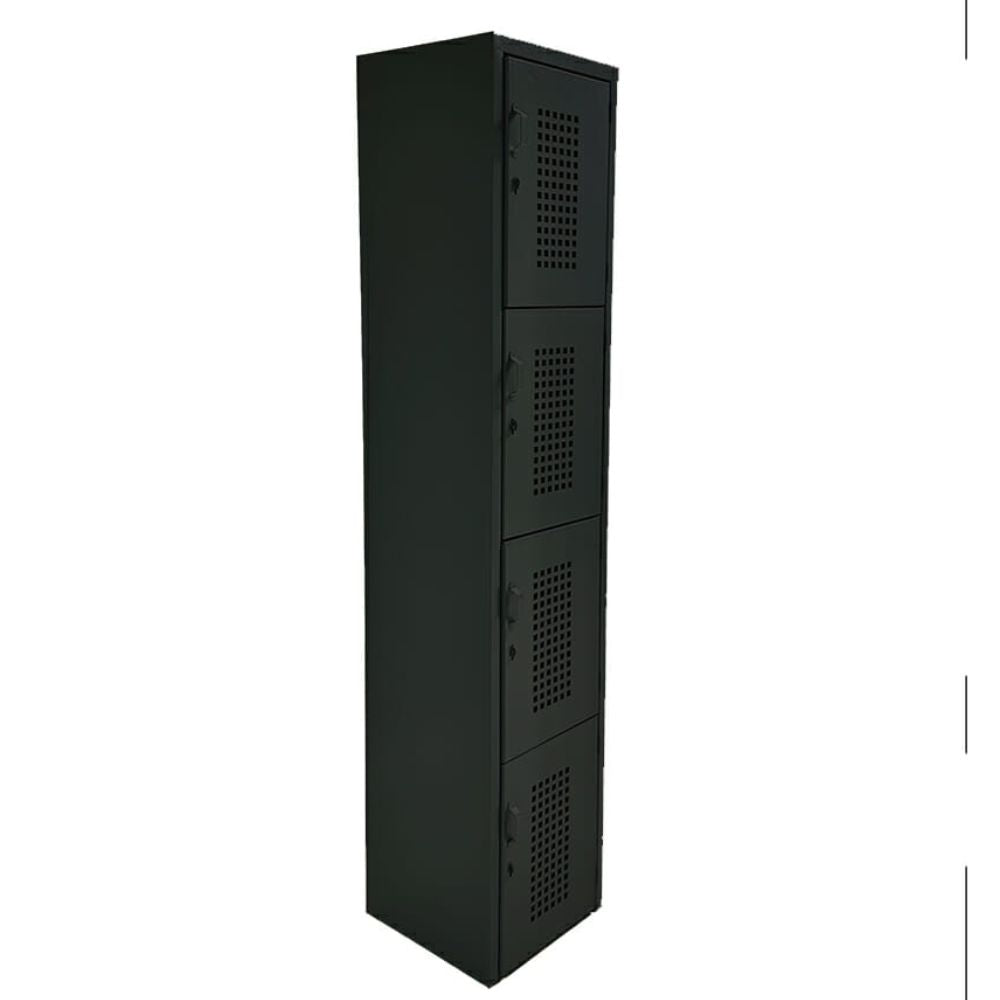 LOCKER OFIK 325 | Locker para Empresa | 4 Puertas | Perforado | Interior - 325 - OFIK - NOGAL BEAT - Mobiliario