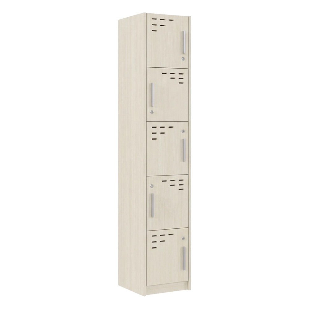 Locker para Gimnasio - GEBESA PRIME - Frente 36 cm - 5 Puertas - GBR745 - GEBESA - NOGAL BEAT - Archivero