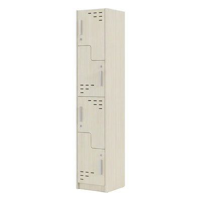 Locker para Planta Industrial - GEBESA PRIME - Frente 36 cm - 4 Puertas en L - GBR754 - GEBESA - NOGAL BEAT - Archivero