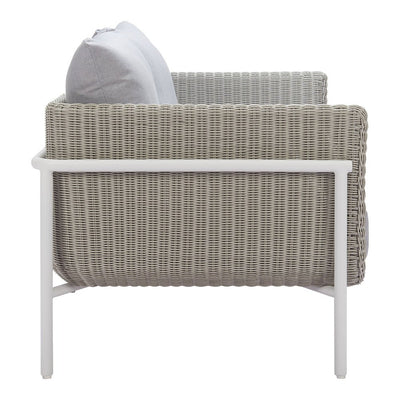 Love Seat de Terraza para Roof Garden 2 Plazas - ZUO FRAIS - Gris - Asiento y Respaldo Tapizados con Tela para Exterior - 704016 - Zuo - NOGAL BEAT - Sofá de Terraza