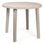 Mesa al Aire Libre Reciclada - RESOL OLOT RECYCLED 86 DIA - Blanco - 4 Puntas con Agujero Parasol y Protección UV Redonda