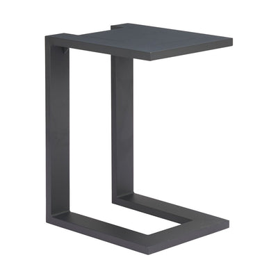Mesa Auxiliar de Terraza para Restaurante - ZUO TUDI - Negro - Estructura y Cubierta en Aluminio con Recubrimiento en Polvo - 704136 - Zuo - NOGAL BEAT - Mesa de Terraza