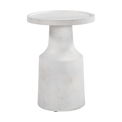 Mesa Auxiliar para Consultorio - ZUO CALA - Blanco - Estructura y Cubierta en Madera de Mango - 110971 - Zuo - NOGAL BEAT - Mesa Comercial Interior