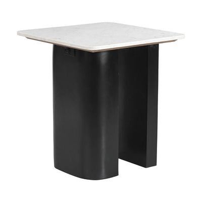 Mesa Auxiliar para Consultorio - ZUO FIORA - Varios Colores - Cubierta de Mármol y Estructura de MDF - 110933 - Zuo - NOGAL BEAT - Mesa Comercial Interior