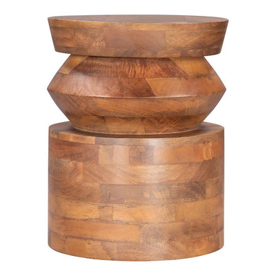 Mesa Auxiliar para Coworking - ZUO KOLLAM - Nogal - Estructura y Cubierta en Madera de Mango - 109773 - Zuo - NOGAL BEAT - Mesa Comercial Interior