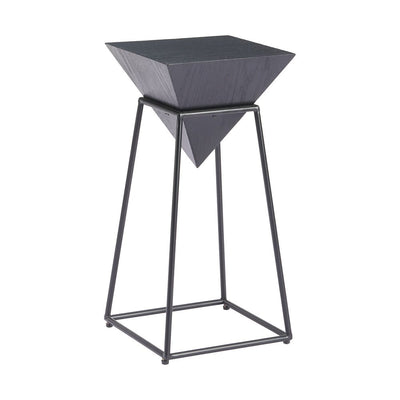 Mesa Auxiliar para Coworking - ZUO PIRA - Negro - Cubierta de MDF y Estructura de Acero con Recubrimiento en Polvo - 110533 - Zuo - NOGAL BEAT - Mesa Comercial Interior