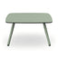 Mesa Auxiliar para Exterior - RESOL ANOU 4 PATAS - Varios Colores - Tablero HPL y Patas de Metal Pintado con Acabado Texturizado - 07068 - Resol - NOGAL BEAT - Mesa de Terraza