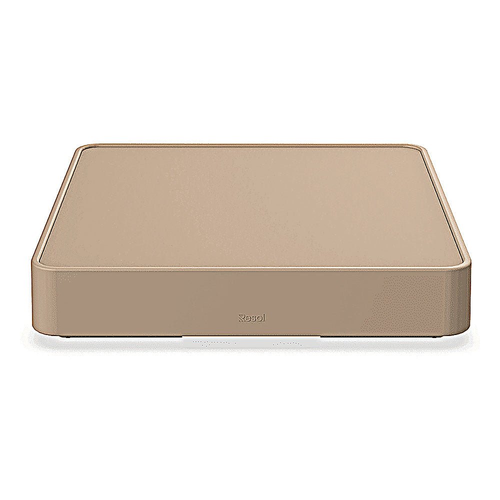 Mesa Auxiliar para Exterior - RESOL BRISA MESA BAJA - Varios Colores - 1 Base - Tablero HPL - 06768 - Resol - NOGAL BEAT - Mesa de Terraza