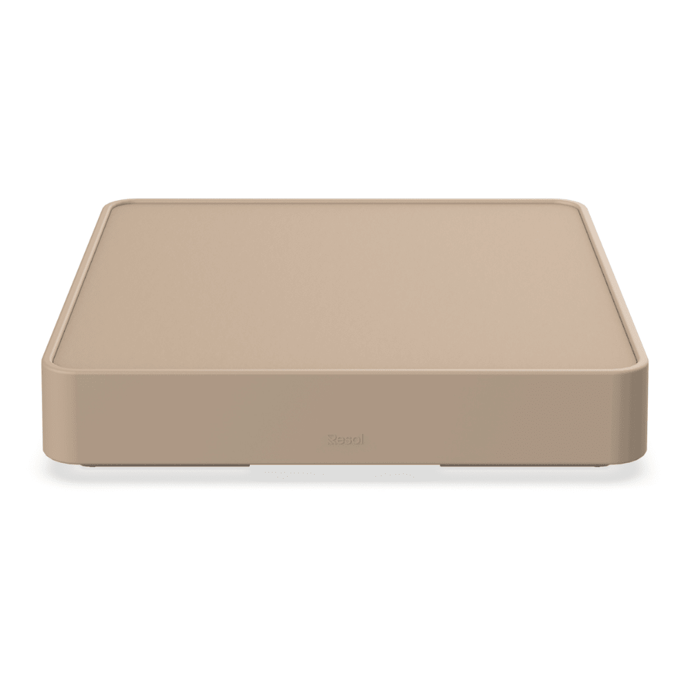 Mesa Auxiliar para Exterior - RESOL BRISA MESA BAJA - Varios Colores - 1 Base - Tablero HPL - 06768 - Resol - NOGAL BEAT - Mesa de Terraza