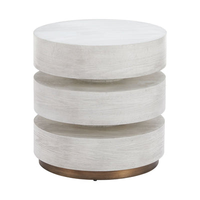 Mesa Auxiliar para Recepción - ZUO LAHA - Roble Blanco - Cubierta de MDF con Chapa de Madera y Estructura de Acero con Recubrimiento en Polvo - 110545 - Zuo - NOGAL BEAT - Mesa Comercial Interior