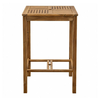 Mesa Bar de Terraza para Hotel - NOGAL BEAT MABEL - Natural - Madera de Acacia - MESA BAR MABEL 68 x 68 Natural - CAMCO - NOGAL BEAT - Mesa de Terraza