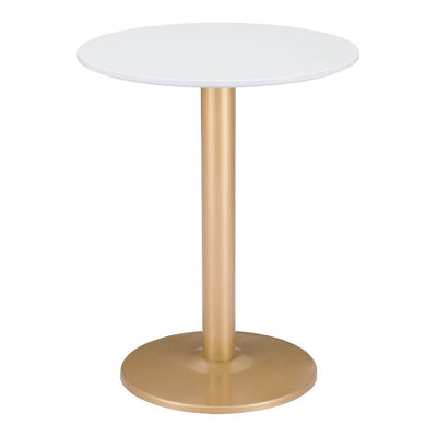 Mesa Bistró para Hotel - ZUO ALTO 60x60 101570 - Varios Colores - Cubierta de MDF Pintado y Estructura de Acero con Recubrimiento en Polvo - 101570 - Zuo - NOGAL BEAT - Mesa Comercial Interior
