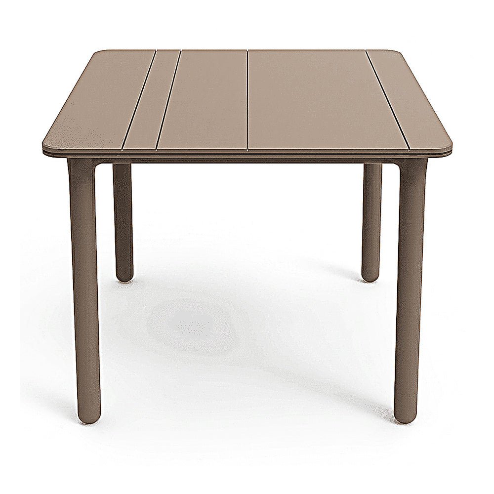 Mesa Comercial al Aire Libre 90 x 90 - RESOL SOLID 90 X 90 - Varios Colores - 4 Puntas y Protección UV - 04168 - Resol - NOGAL BEAT - Mesa de Terraza