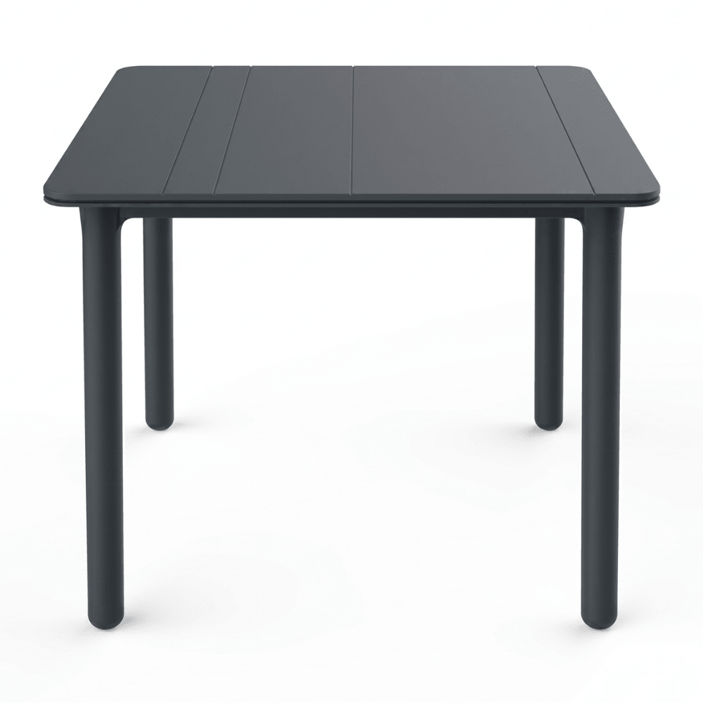 Mesa Comercial al Aire Libre 90 x 90 - RESOL SOLID 90 X 90 - Varios Colores - 4 Puntas y Protección UV - 04170 - Resol - NOGAL BEAT - Mesas