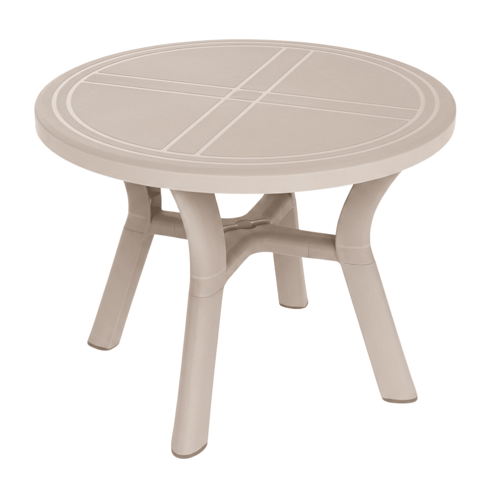 Mesa Comercial al Aire Libre Agujero Parasol - RESOL DALIA 100 DIA - Varios Colores - 4 Puntas Enlazadas con Tacos Antideslizantes y Protección UV - 6683 - Resol - NOGAL BEAT - Mesa de Terraza