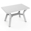 Mesa Comercial al Aire Libre Agujero Parasol - RESOL DALIA 115 X 72 - Varios Colores - 4 Puntas Enlazadas con Tacos Antideslizantes y Protección UV - 5256 - Resol - NOGAL BEAT - Mesa de Terraza