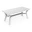 Mesa Comercial al Aire Libre Agujero Parasol - RESOL DALIA 180 X 90 - Varios Colores - 4 Puntas Enlazadas con Tacos Antideslizantes y Protección UV - 05252 - Resol - NOGAL BEAT - Mesa de Terraza