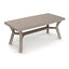Mesa Comercial al Aire Libre Agujero Parasol - RESOL DALIA 180 X 90 - Varios Colores - 4 Puntas Enlazadas con Tacos Antideslizantes y Protección UV - 06677 - Resol - NOGAL BEAT - Mesa de Terraza