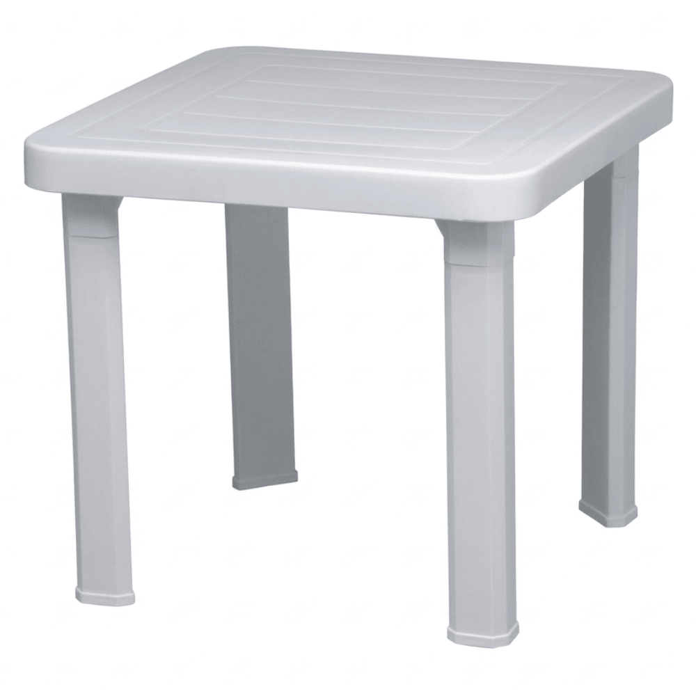 Mesa Comercial al Aire Libre Baja - RESOL ANDORRA - varios Colores - 4 Puntas con Patas Embutidas y Protección - 00110 - Resol - NOGAL BEAT - Mesa de Terraza
