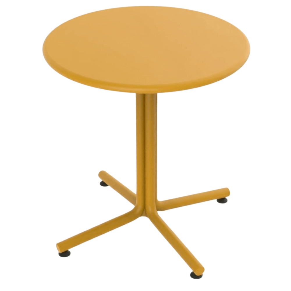 Mesa Comercial al Aire Libre Circular - RESOL BINI - Varios Colores - Polipropileno Con Fibra de Vidrio - Protección UV - 5396 - Resol - NOGAL BEAT - Mesa de Terraza