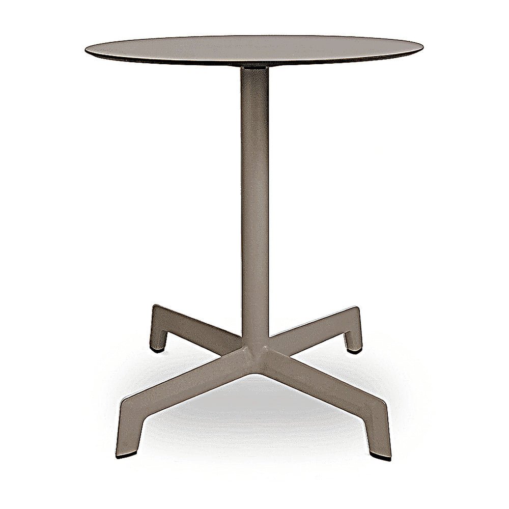 Mesa Comercial al Aire Libre Circular - RESOL SPUTNIK Ø70- Varios Colores - Estructura de Aluminio y Pie en Poliamida - 06134 - Resol - NOGAL BEAT - Mesa de Terraza