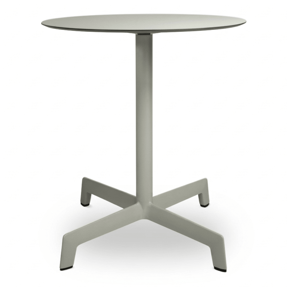 Mesa Comercial al Aire Libre Circular - RESOL SPUTNIK Ø70 - Varios Colores - Estructura de Aluminio y Pie en Poliamida - 06133 - Resol - NOGAL BEAT - Mesa de Terraza