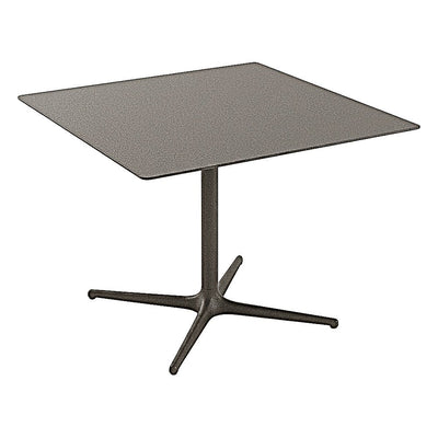 Mesa Comercial al Aire Libre Cuadrada Baja - RESOL TOLEDO XL 90/100 100x100 - Varios Colores - Estructura de Aluminio y Sobre Compacto Fenólico - 05879 - Resol - NOGAL BEAT - Mesa de Terraza