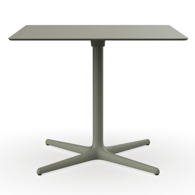 Mesa Comercial al Aire Libre Cuadrada Baja - RESOL TOLEDO XL 90/100 90x90 - Varios Colores - Estructura de Aluminio y Compacto Fenólico - 05872 - Resol - NOGAL BEAT - Mesa de Terraza
