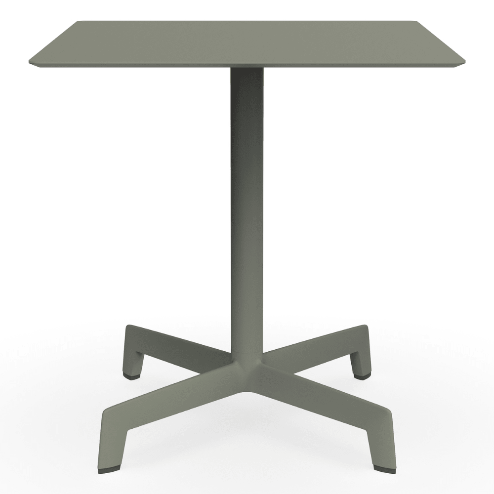 Mesa Comercial al Aire Libre Cuadrada - RESOL SPUTNIK 70x70 - Varios Colores - Estructura de Aluminio y Pie en Poliamida - 06130 - Resol - NOGAL BEAT - Mesa de Terraza