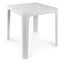 Mesa Comercial al Aire Libre Monobloc - RESOL BEACH BAR - Blanco - 4 Puntas con Agujero Parasol y Protección UV Apilable - 59506 - Resol - NOGAL BEAT - Mesa de Terraza