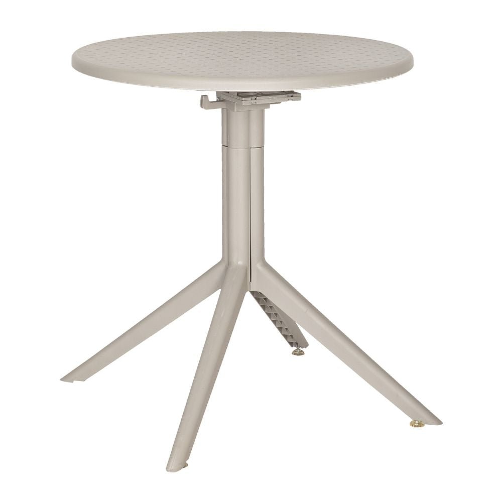 Mesa Comercial al Aire Libre Redonda - ALBAR AR - 403 - Varios Colores - Protección UV - AR - 403 B - ALBAR - NOGAL BEAT - Mesas
