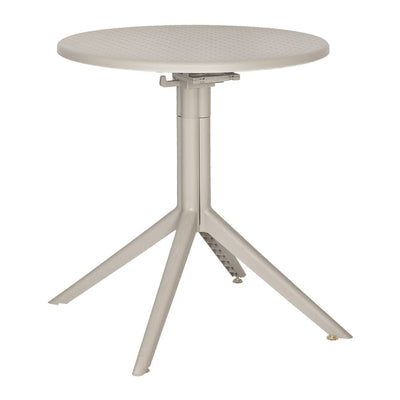 Mesa Comercial al Aire Libre Redonda - ALBAR AR - 403 - Varios Colores - Protección UV - AR - 403 B - ALBAR - NOGAL BEAT - Mesas