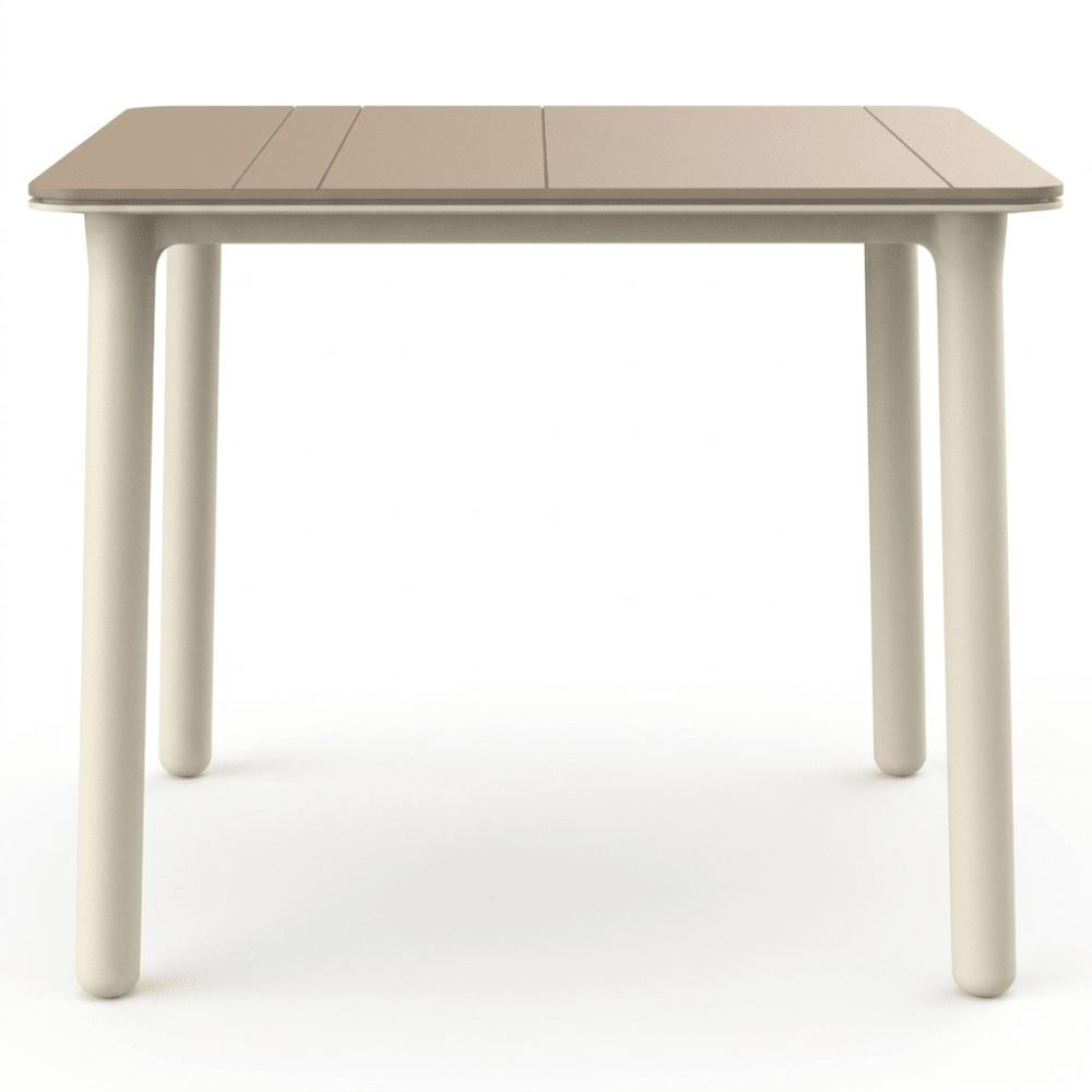 Mesa Comercial al Aire Libre - RESOL NOA 90 x 90 - Varios Colores - Protección UV - Polipropileno - 7148 - Resol - NOGAL BEAT - Mesa de Terraza