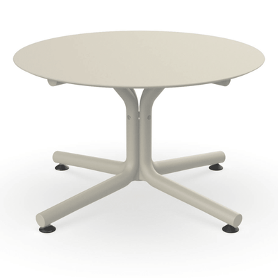Mesa Comercial Baja al Aire Libre Circular - RESOL BINI HPL LOUNGE - Varios Colores - Protección UV y Tablero HPL - 6083 - Resol - NOGAL BEAT - Mesas