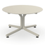 Mesa circular lounge Resol Bini HPL con tablero compacto fenólico y pie de polipropileno con fibra de vidrio para exterior
