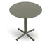 Mesa Comercial Baja al Aire Libre Circular - RESOL BINI HPL - Varios Colores - Protección UV y Tablero HPL - 06074 - Resol - NOGAL BEAT - Mesa Comercial Exterior