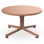 Mesa circular baja RESOL BINI LOUNGE de polipropileno con fibra de vidrio en varios colores