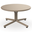 Mesa circular baja RESOL BINI LOUNGE de polipropileno con fibra de vidrio en varios colores