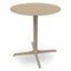 Mesa Comercial Baja al Aire Libre Circular - RESOL TOLEDO Ø70 ROUND - Varios Colores - Estructura de Aluminio y Sobre HPL - 06619 - Resol - NOGAL BEAT - Mesa de Terraza